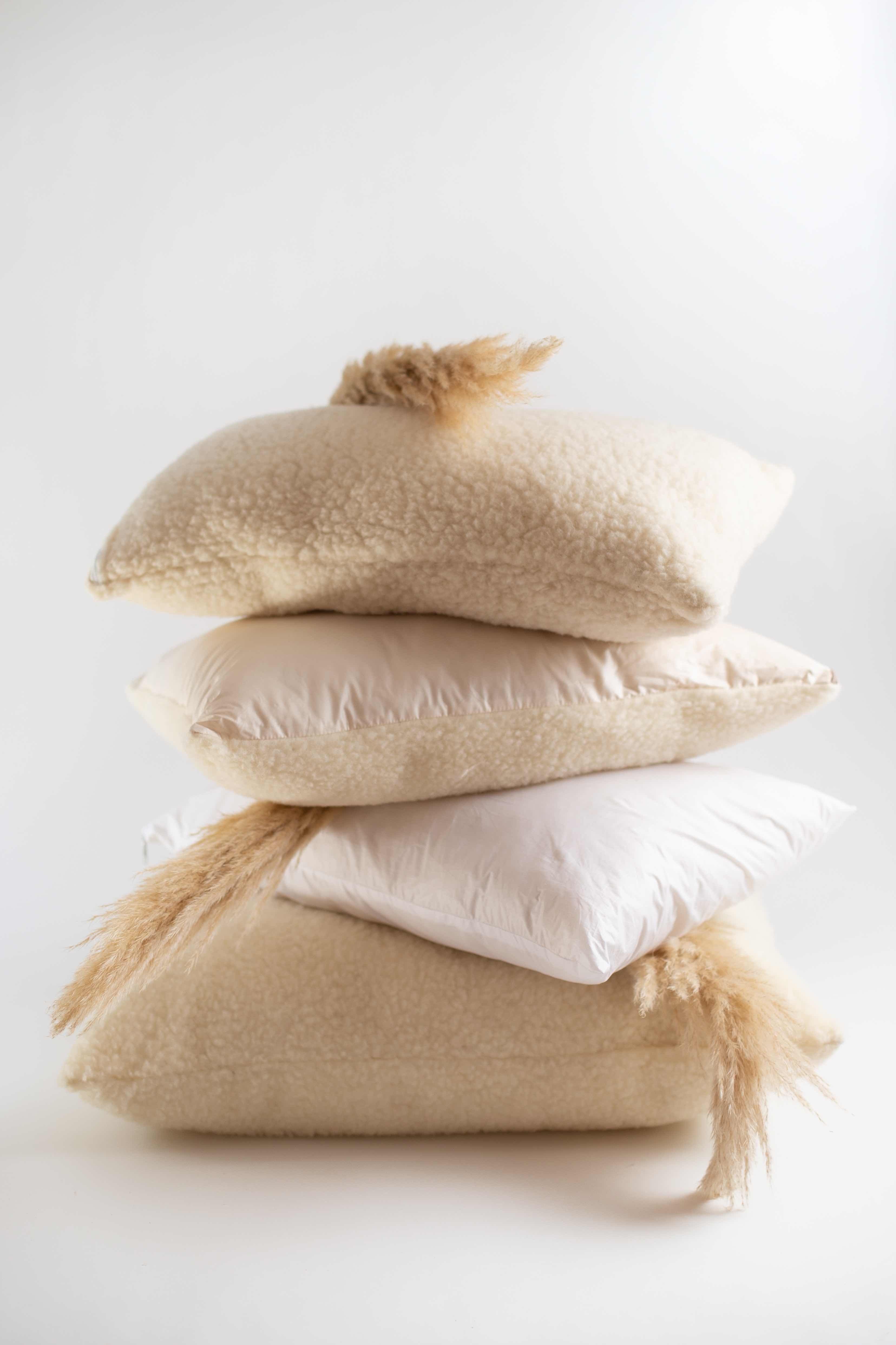 Kissen wolle natural bio antibacterial schafschurwolle